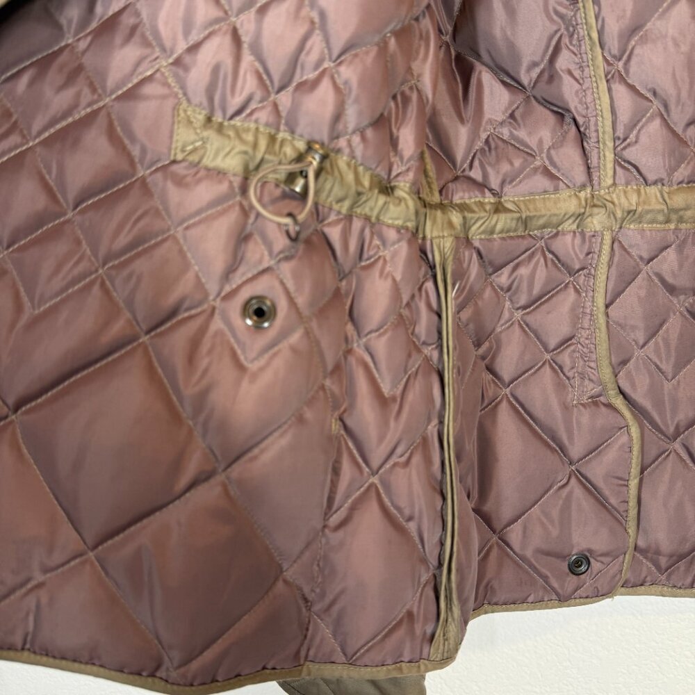 Eddie Bauer Goose Down Puffer Jacket Large Brown Quilted Outdoor Gorpcore - Picture 6 of 9
